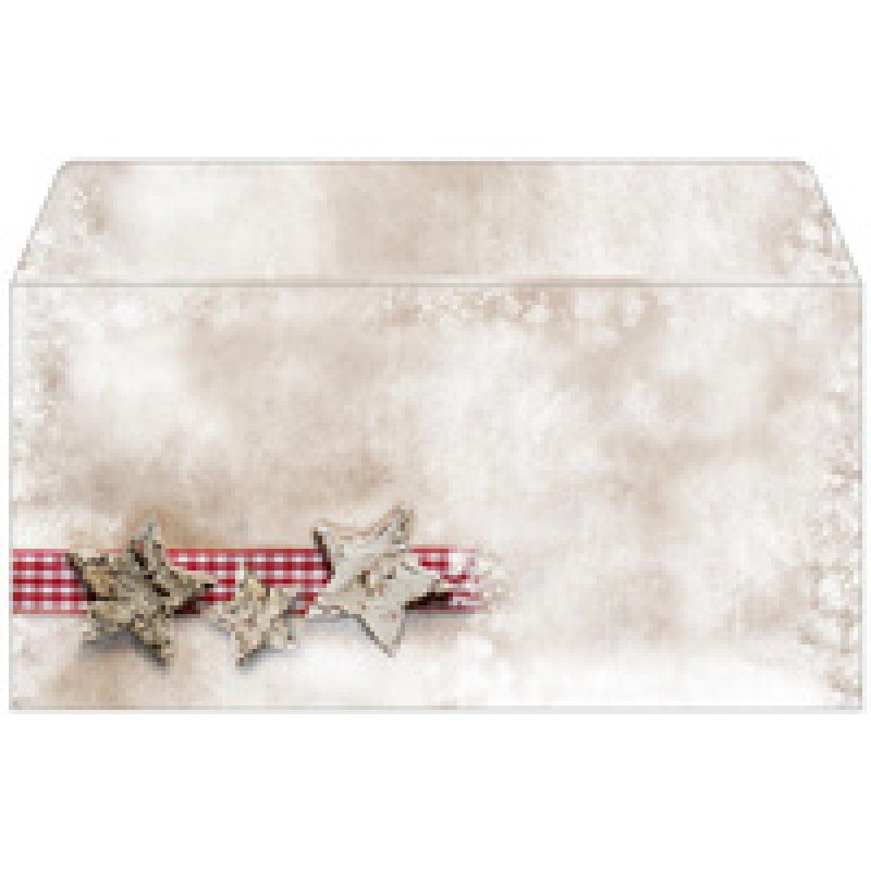 sigel Enveloppe à motif de Noël "Rustic White", DL