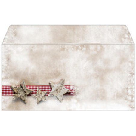 sigel Enveloppe à motif de Noël "Rustic White", DL