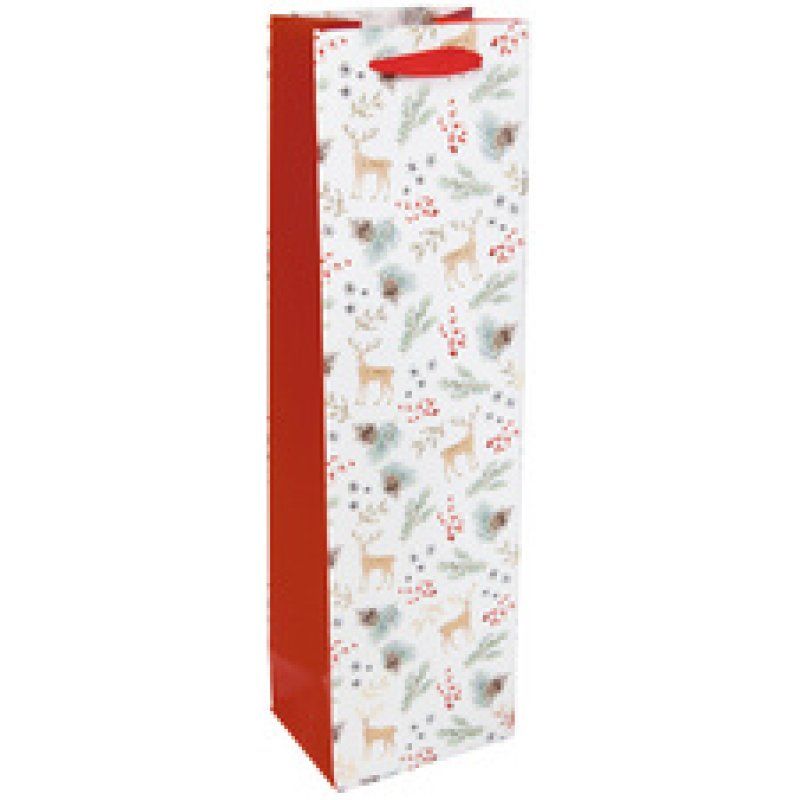 sigel Sac cadeau de Noël pour bouteille Charmful Christmas