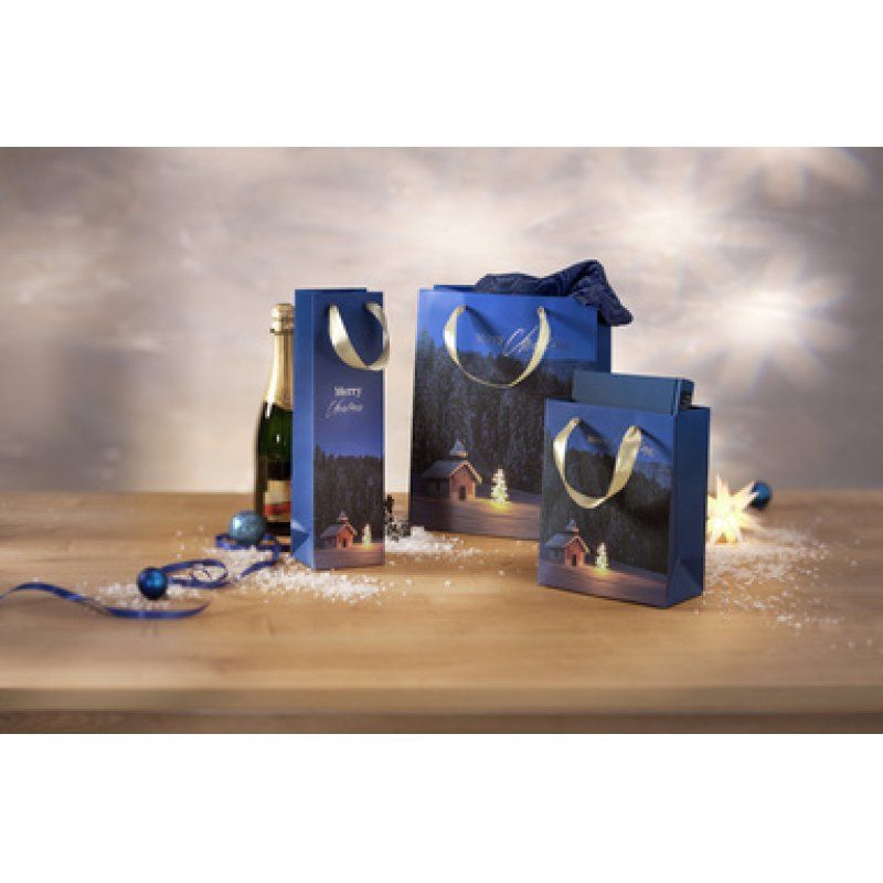 sigel Sac cadeau de Noël "Christmas Chapel", petit