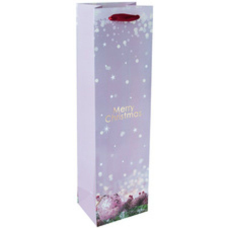 sigel Sac cadeau de Noël pour bouteille Christmas Chapel