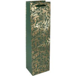 sigel Sac cadeau de Noël pour bouteille Golden Ornaments