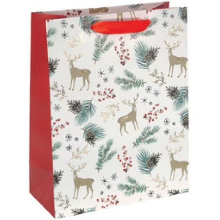 sigel Sac cadeau de Noël "Christmas Motifs Watercolor" petit