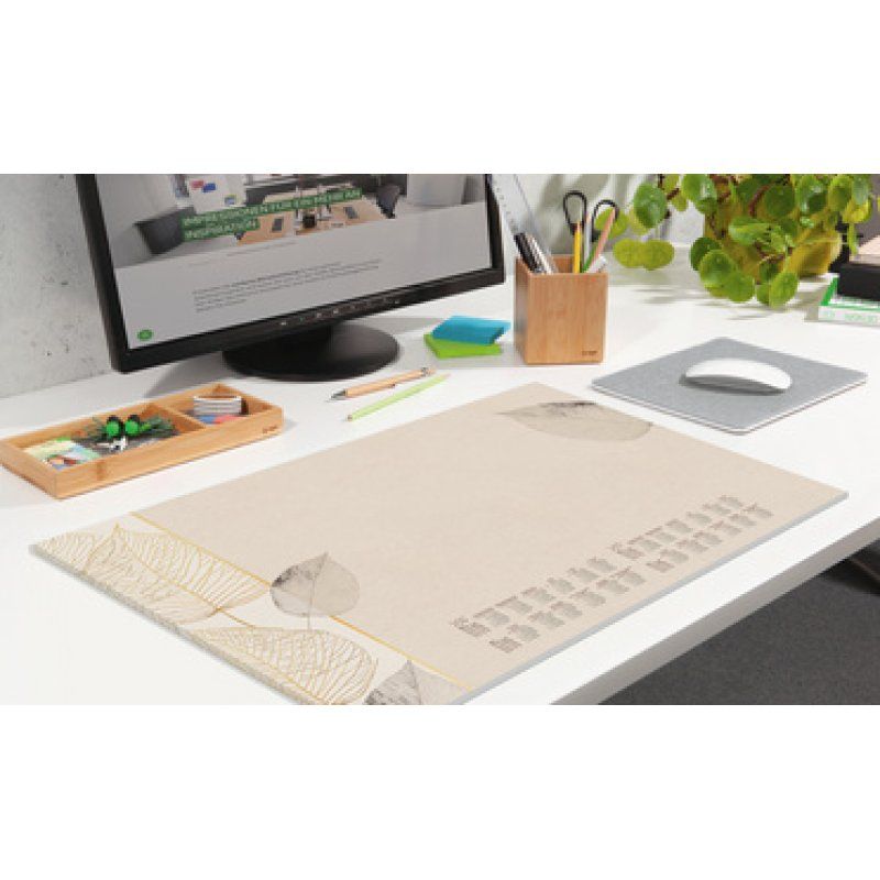 sigel Sous-main bloc papier "Natural Leaves", 595 x 410 mm