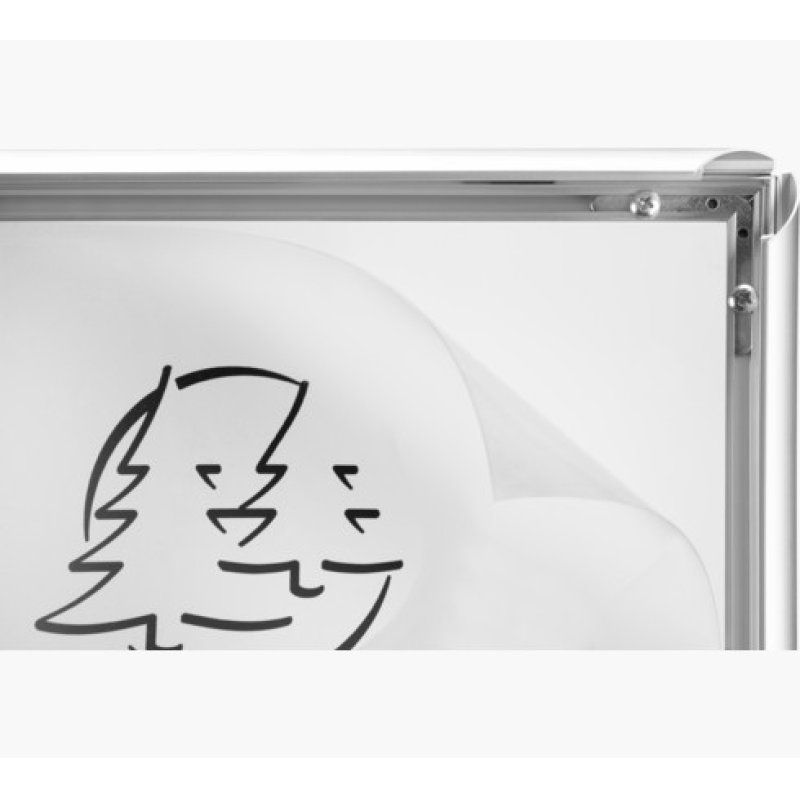 EXACOMPTA Cadre porte-affiche en aluminium, A3, argent