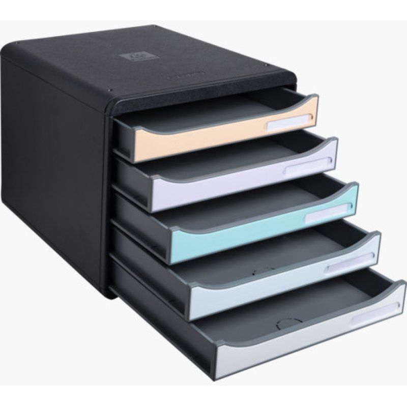 EXACOMPTA Module de classement BIG-BOX, 5 tiroirs, coloré