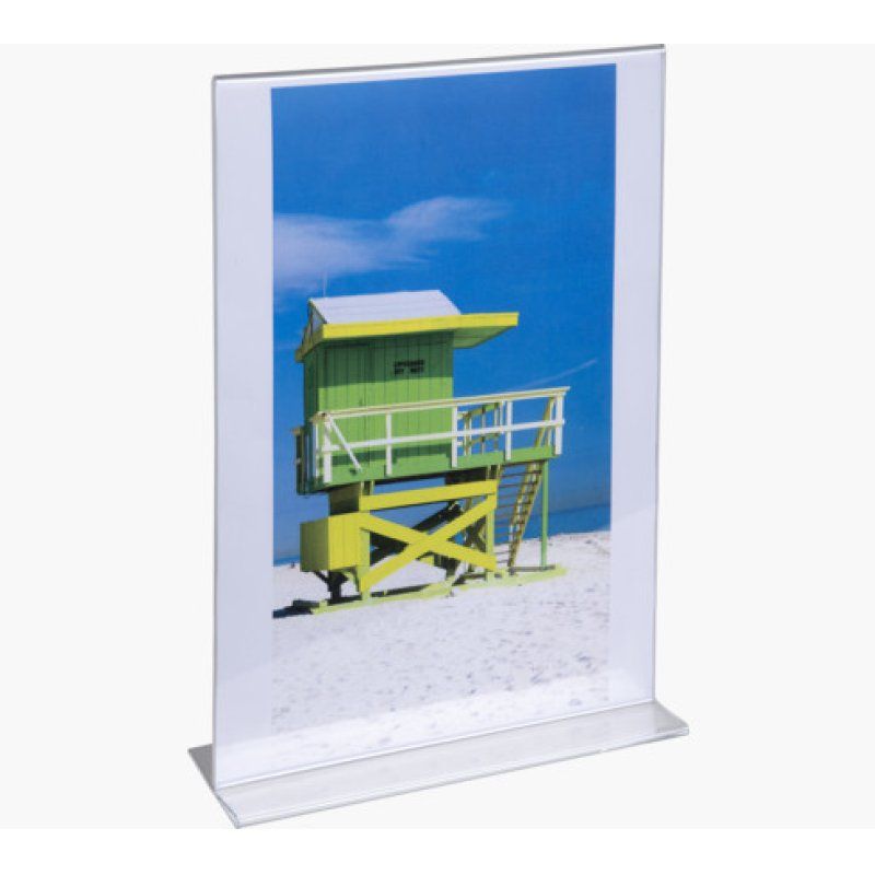 Exacompta 84158D support de panneau et stand d'information A4 polyméthacrylate de méthyle (PMMA) Transparent