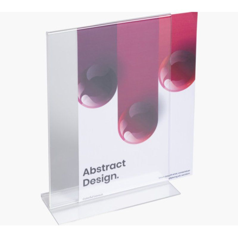 Exacompta 84158D sign holder/information stand A4 Polymethyl methacrylate (PMMA) Transparent