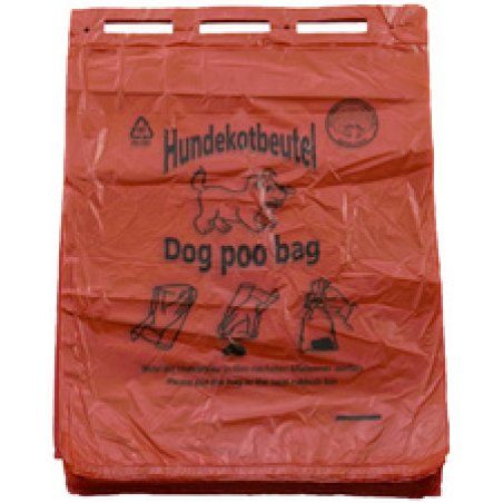 dm-folien Sac à déjections canines, 200x320 mm, bloc, rouge