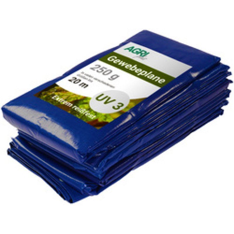 AGRIplus Bâche toile avec oeillets, 6 x 8 m, 250 g/m2, vert