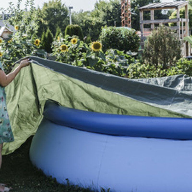 AGRIplus Bâche toile avec oeillets, 10 x 15 m, 150 g, vert