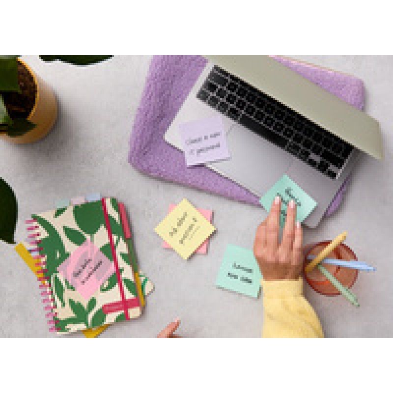 Post-it Bloc-notes Super Sticky Recycling Notes, rose/jaune