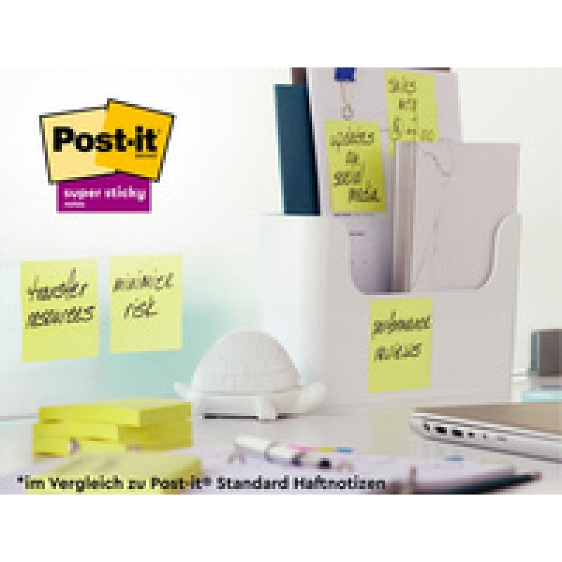 Post-it Bloc-notes super sticky Recycling Notes, jaune