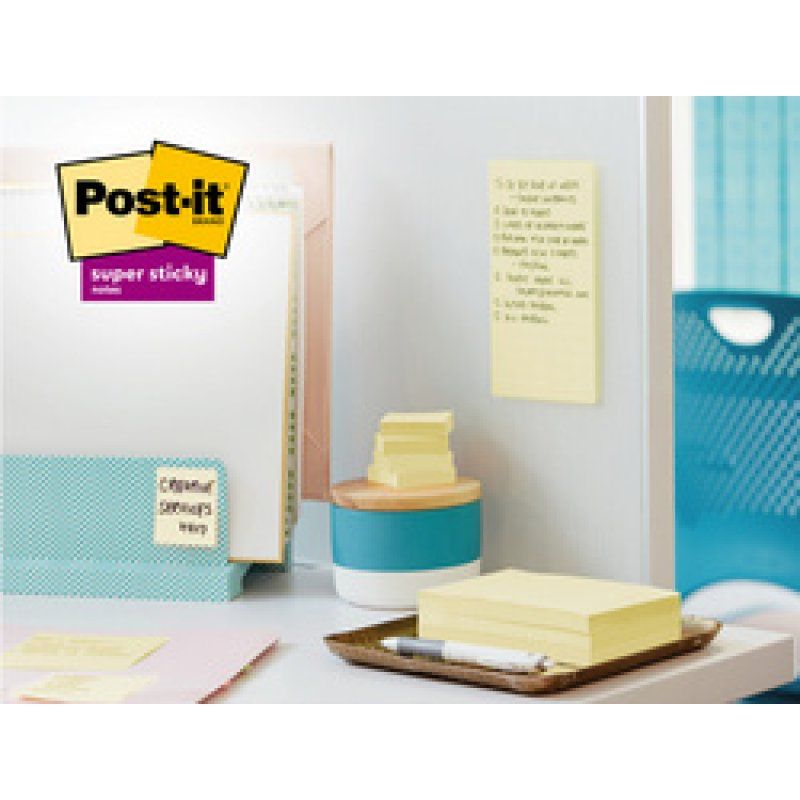 Post-it Bloc-notes super sticky Recycling Z-Notes, jaune