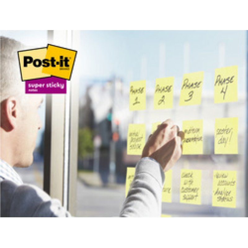 Post-it Bloc-notes super sticky Recycling Z-Notes, jaune
