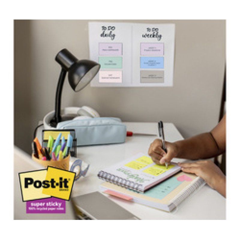 Post-it Bloc-notes super sticky Recycling Notes, pastel