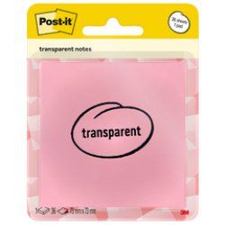 Post-it Bloc-notes transparent notes, orange pastel