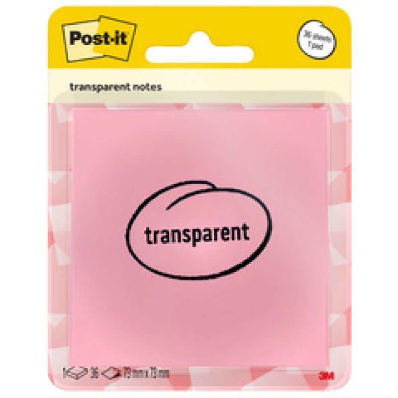 Post-it Bloc-notes transparent notes, orange pastel