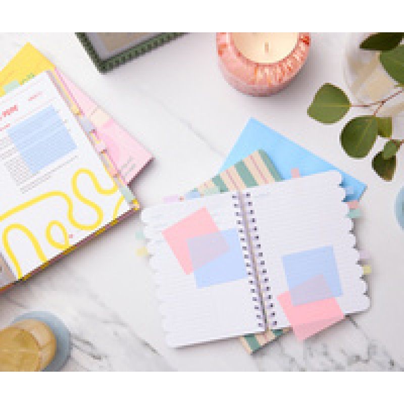 Post-it Bloc-notes transparent notes, bleu pastel