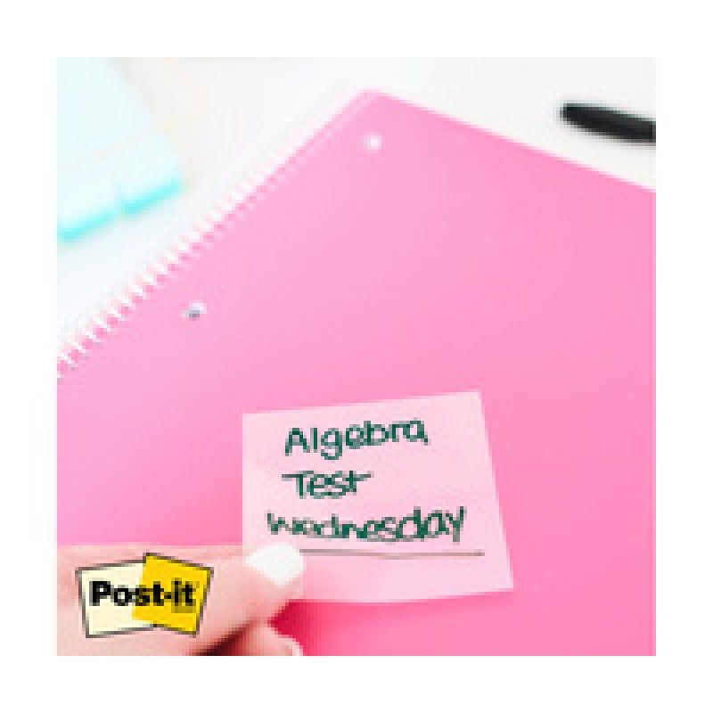 Post-it Bloc-notes transparent notes, bleu pastel