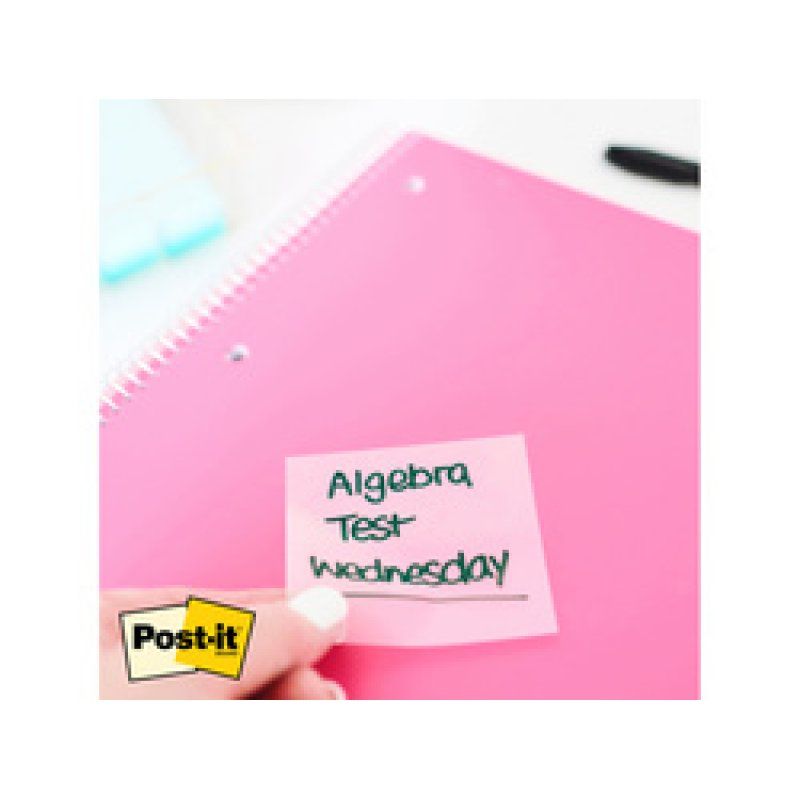 Post-it Bloc-notes transparent notes, 73 x 73 mm, incolore
