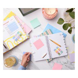 Post-it Marque-page étroit, 11,9 x 43,2 mm, pastel