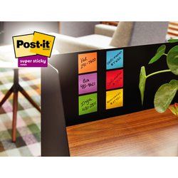 Post-it Bloc-notes super sticky notes, 47,6 x 47,6 mm, 18 6