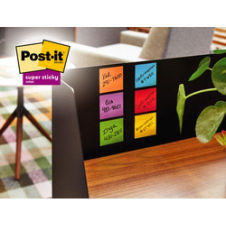 Post-it Bloc-notes super sticky notes, 47,6 x 47,6 mm, 18 6