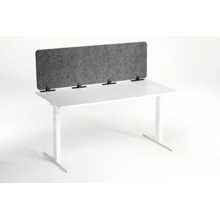 Durable EFFECT Foldable Felt Desk Divider 60% Recycled W1600 x H500mm Charcoal Grey - 313558 Séparateur de bureau Gris