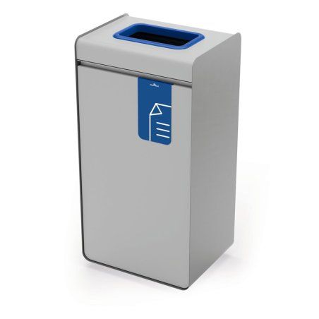 Durable 321106 poubelle Rectangulaire Métal, Plastique Bleu, Gris