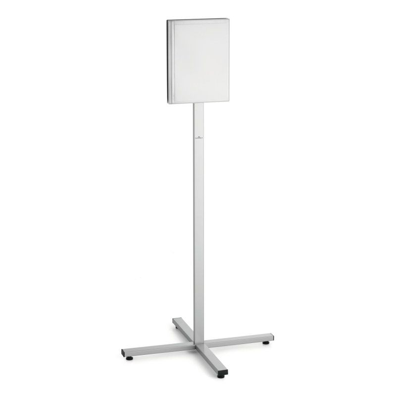 Durable 502057 support de panneau et stand d'information A4 Acier inoxydable Anthracite, Gris