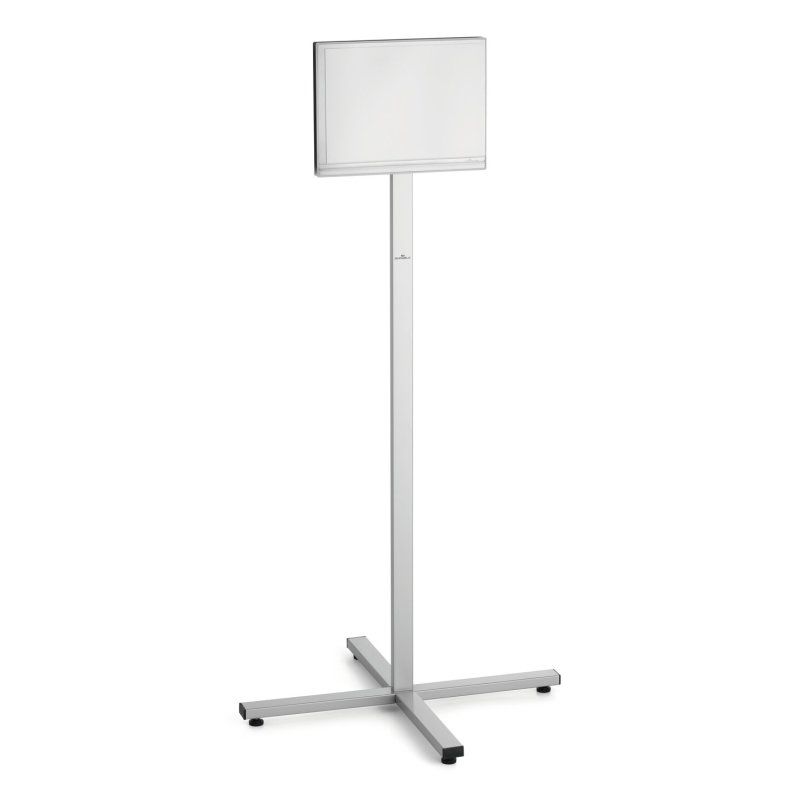 Durable 502057 support de panneau et stand d'information A4 Acier inoxydable Anthracite, Gris