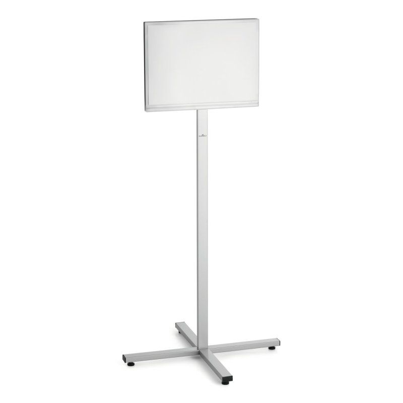 Durable 502957 sign holder/information stand A3 Stainless steel Anthracite, Grey