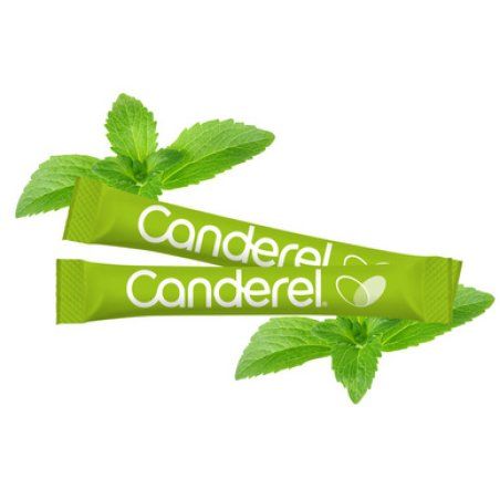 Canderel Stick Stevia, dans un présentoir en carton