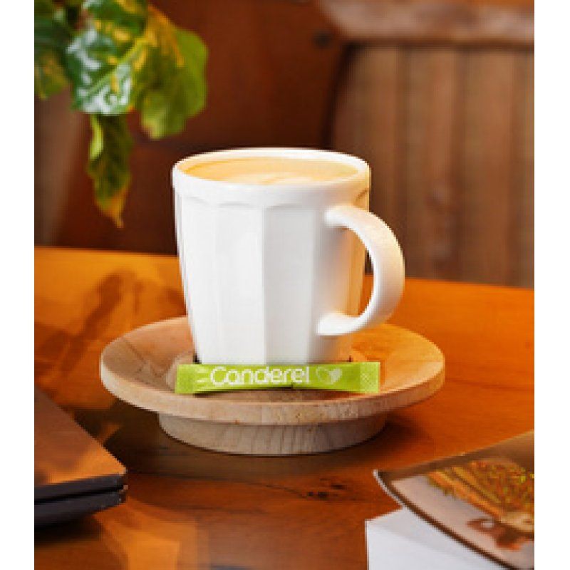 Canderel Stick Stevia, dans un présentoir en carton