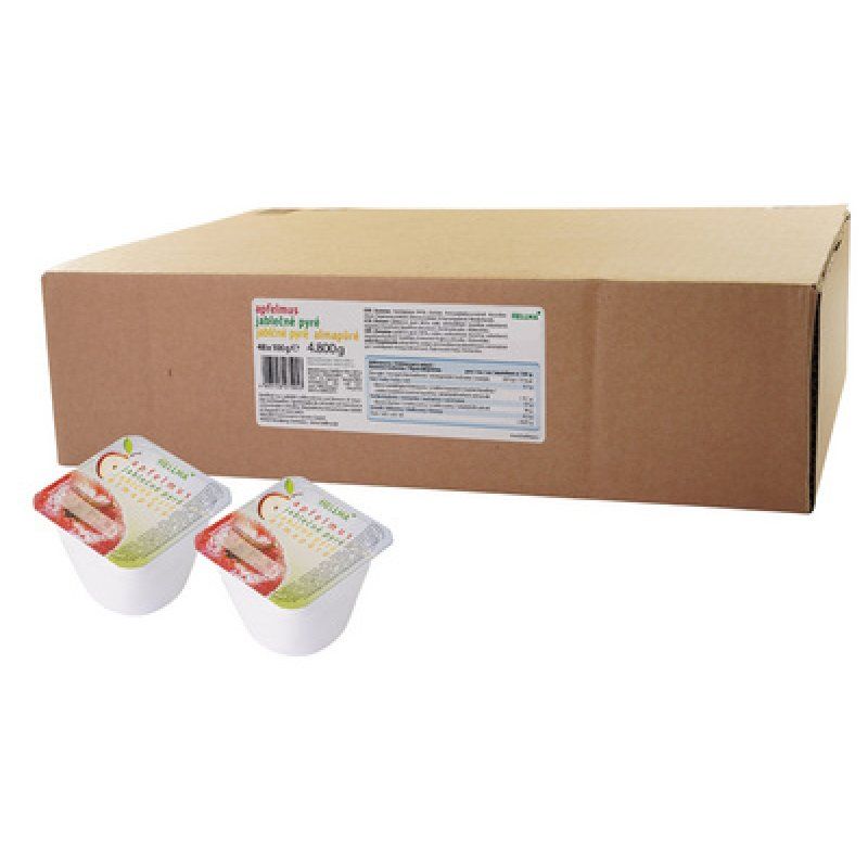 HELLMA Compote de pommes, 48 portions, dans un carton