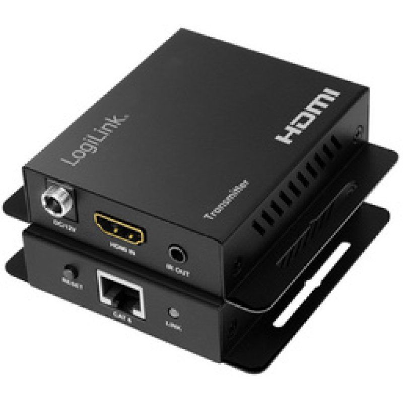 LogiLink 4K HDMI-Extender-Set über LAN, 70 m, schwarz