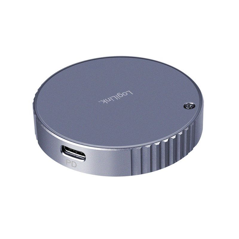 LogiLink Boîtier SSD USB 3.2 Gen2 magnétique, gris