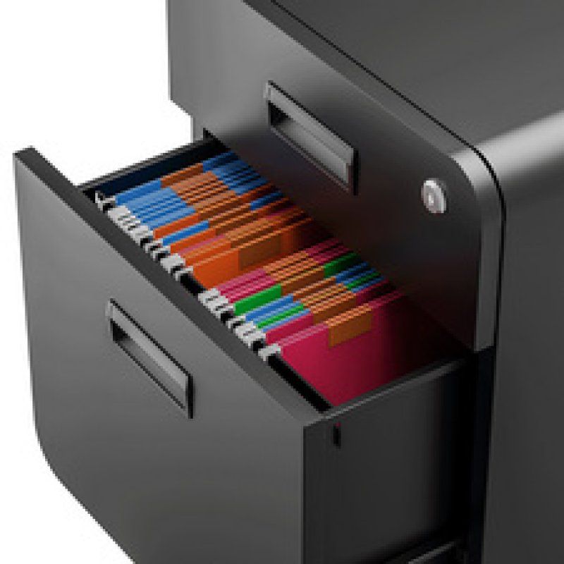 LogiLink Caisson mobile, 2 tiroirs, noir