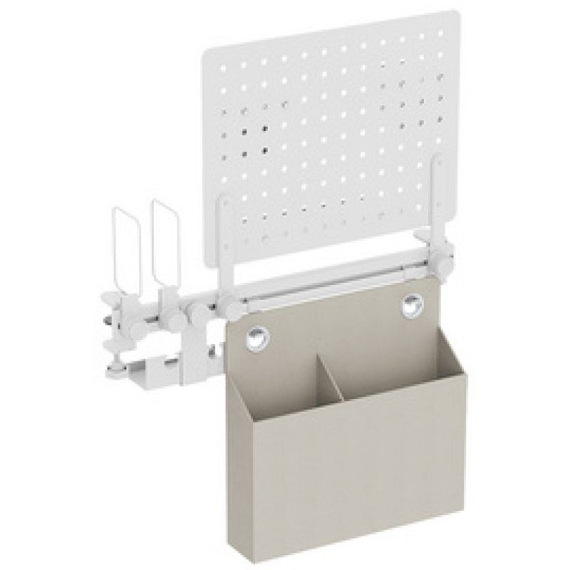 LogiLink Organiseur de bureau avec panneau perforé, blanc