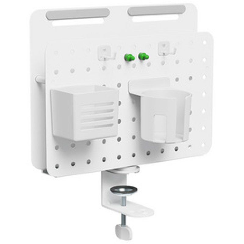 LogiLink Organiseur de bureau avec panneau perforé, blanc