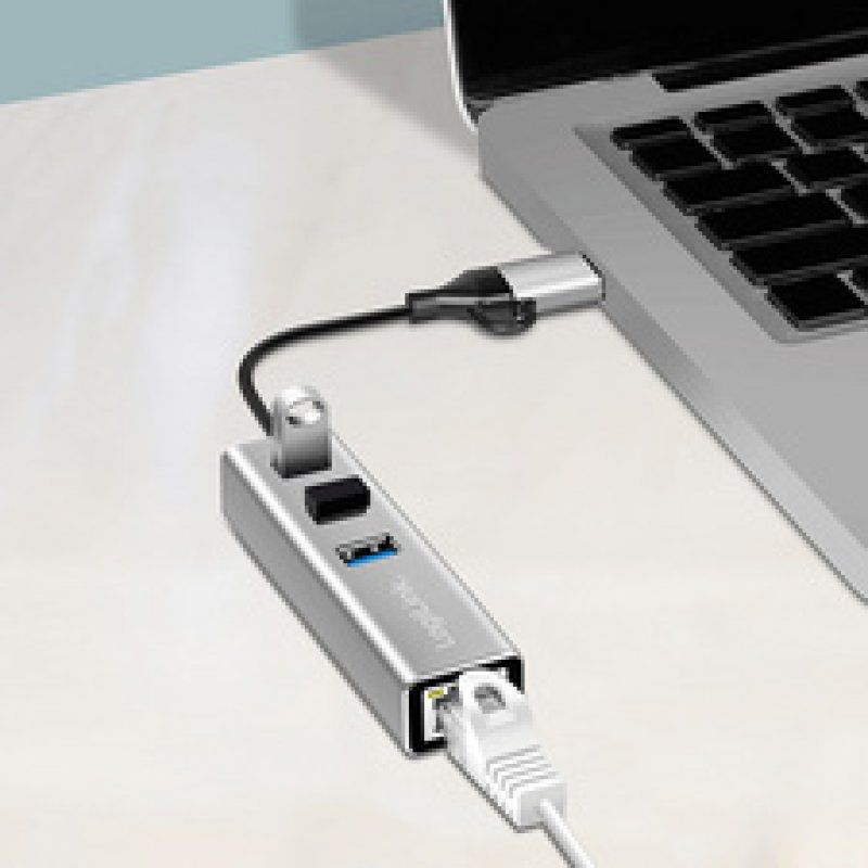 LogiLink Adaptateur USB 3.2 - Gigabit Ethernet, 3 ports USB
