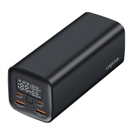 LogiLink Powerbank avec écran, 20.000 mAh, noir