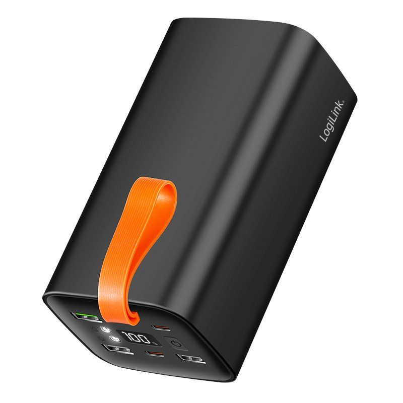 LogiLink Powerbank avec écran, 50.000 mAh, noir