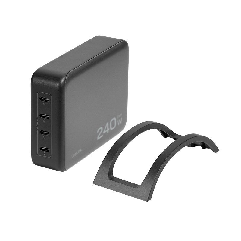 LogiLink Chargeur de bureau USB-C, 4 ports, GaN, 240 W