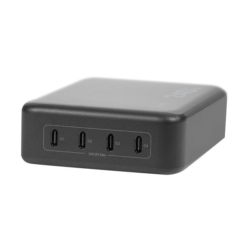 LogiLink Chargeur de bureau USB-C, 4 ports, GaN, 240 W