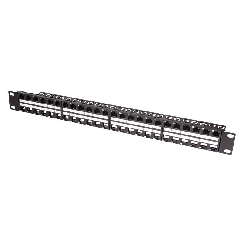 LogiLink 19" Keystone Patch Panel, unbestückt, 48 Port