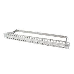 LogiLink 19" Keystone Patch Panel, 48 Port, geschirmt