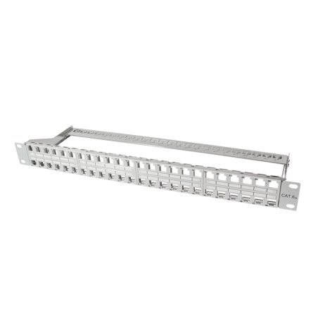 LogiLink 19" Keystone Patch Panel, 48 Port, geschirmt