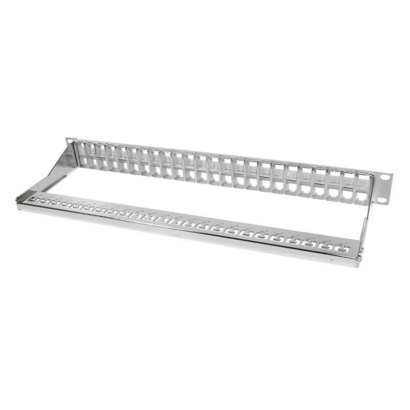 LogiLink 19" Keystone Patch Panel, 48 Port, geschirmt